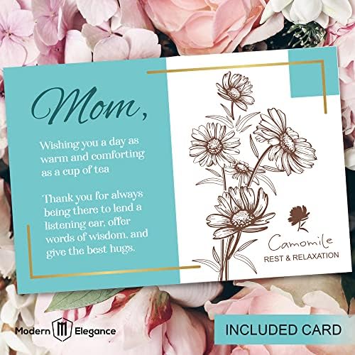 Gift Sets for Tea Lovers Women and Men Tumbler 15 Unique Teas 10 Honey Straws (Mom Card-Purple) - Image 3