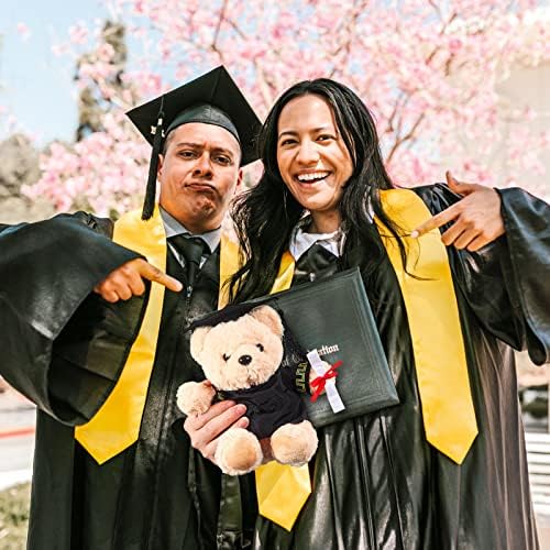 Bear with Graduation Cap Toys Class of 2026 Plush Stuffed Teddy Bear Animal Dog Cap and Gown with Greeting Card and Bag for Graduation Day Gift(Black) - Image 6