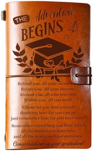 PRSTENLY Graduation Gifts Leather Journal, Graduation Gifts for Hers Him by PRSTENLY