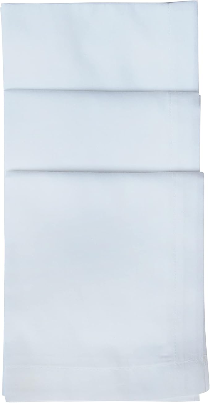 Caruso Italy Paras Men's 100% Pure Combed Cotton White Malmal Handkerchief (Pack of 12)