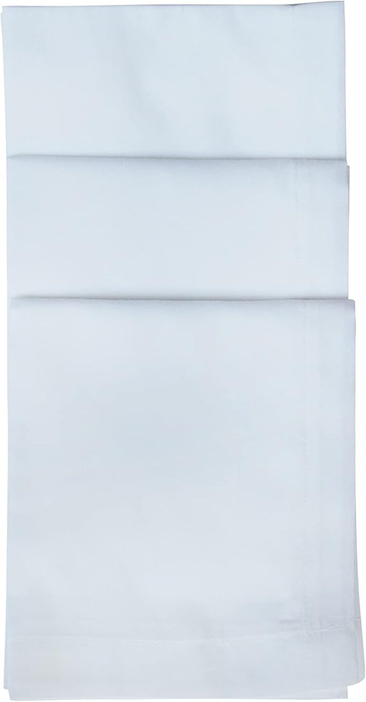 Caruso Italy Paras Men's 100% Pure Combed Cotton White Malmal Handkerchief (Pack of 12)