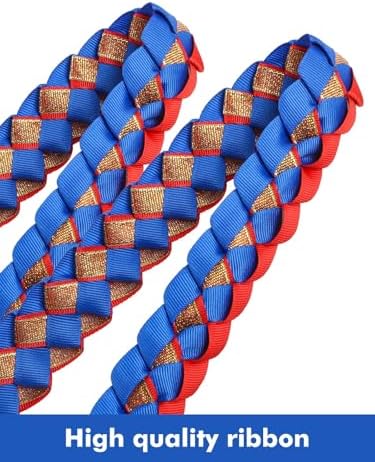 TFTAFAN Graduation Ribbon Lei Graduation Leis Necklace Class of 2026 Graduation Necklace Braided Necklace Graduation Gift Party Accessories for Women and Men - Image 2