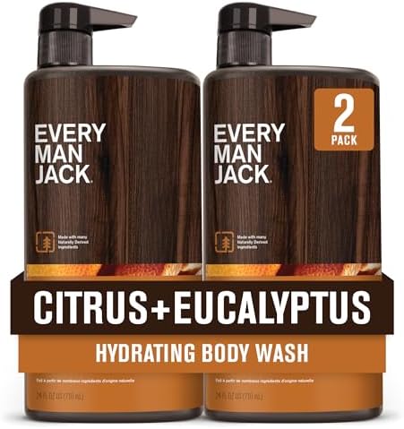 Every Man Jack Hydrating Body Wash for Men, Citrus Eucalyptus, 2pk by EveryManJack