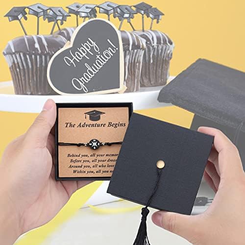 SAM & LORI Unique Grad Cap Box 2026 Graduation Gifts for Her/Him - Adjustable Unisex Bracelet for Primary/Middle School/High School/College Grads - Image 2