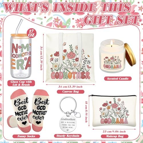 Funnymoom 6 Pcs Godmother Proposal Gifts Set Will You Be My Godmother - Image 3