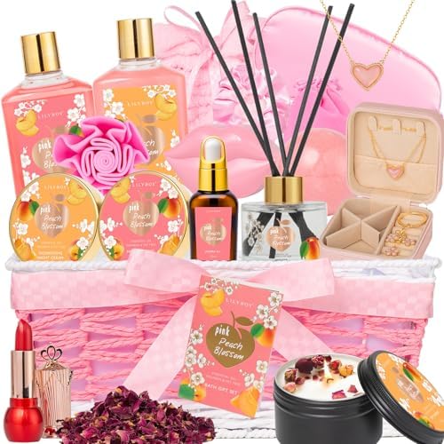 23Pcs Spa Gifts, Skin Care Gift Set - Luxurious Spa Gift Baskets for Women by LILYROY