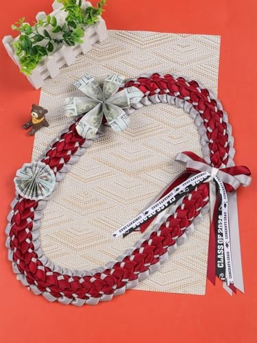 TFTAFAN Graduation Leis and Graduation Honor Cords Class of 2026 Graduation Ribbon Lei Graduation Necklace Braided Necklaces gift for Student Gifts Party Supplies - Image 3