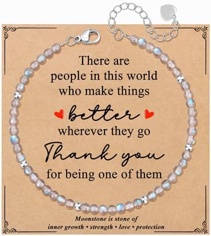 JoycuFF Moonstone Bracelet Christmas Birthday Valentines Gifts for Women by Joycuff