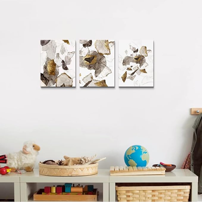 Canvas Wall Art For Living Room Family Wall Decor For Bedroom Fashion Kitchen Wall Pictures Artwork Office Canvas Prints Abstract Paintings Modern Bathroom Home Decorations 12" X 16" 3 Piece Set