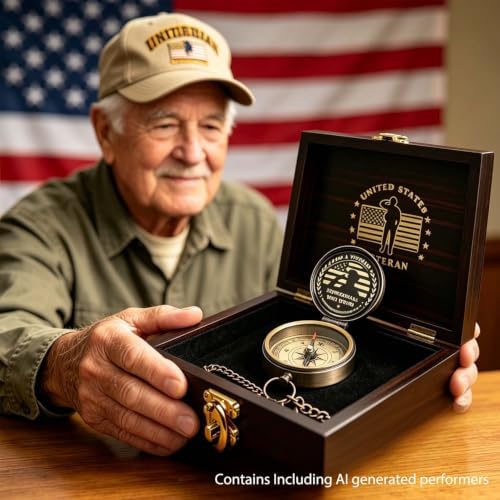 Compass - Luxury Unique Bible Verse/Graduation Gifts/Gifts for Veterans Day, College, High School, Cool Birthday Gift Idea for Son, Boys, Motivational Greeting Card Included - Image 6