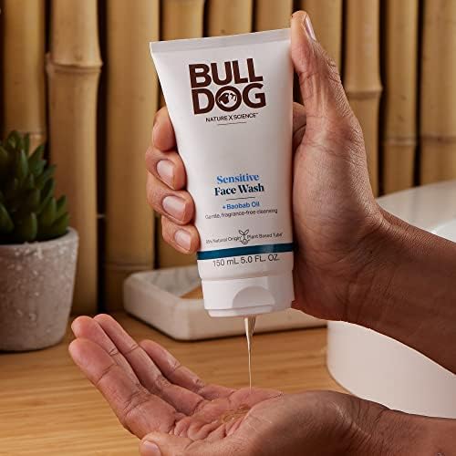 Bulldog Mens Skincare and Grooming Sensitive Full Face Kit with Moisturizer, Face Wash and Face Scrub, 3 Count - Image 4