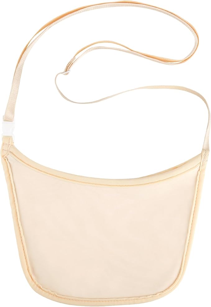 Hidden Wallet Travel Hidden Wallet Under Clothes Undergarment Crossbody Secert Body Pouch for Passport Money & Valuables(Fleshcolor)