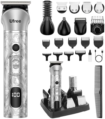 Ufree 7-in-1 Beard Trimmer for Men, Electric Razor Shaver, Men Grooming Kit by Ufree