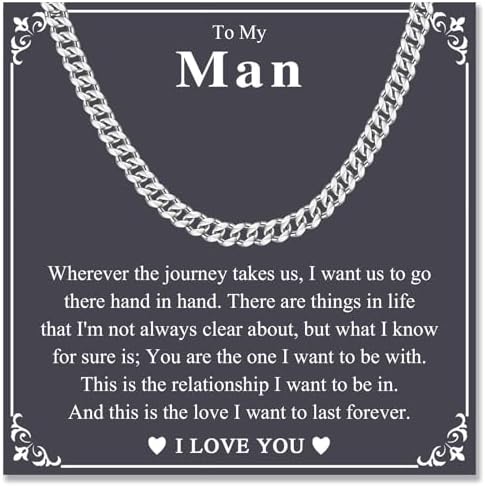 6MM Cuban Link Chain Necklace Jewelry Gifts for Teen Boys Men Him by ACOGVN