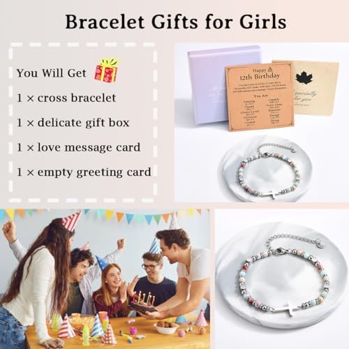 Christian Gifts for Women Girls, Religious Cross Bracelet - Image 4