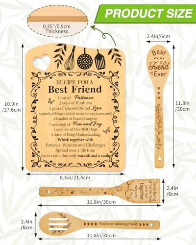 Friend Gifts for Women, Friendship Gift for Women Cutting Board - Image 2