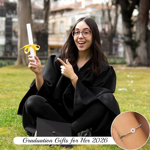 Graduation Gifts for Her 2026, Graduation Bracelet with Compass 5th 6th 8th Grade High Middle School College Graduates Gifts for Her Daughter Granddaughter - Image 3