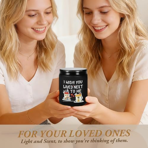 Birthday Gifts for Women, Christmas Anniversary Valentine's Day Wedding Gift for Her, Romantic Present for Girlfriend, Mom, Sisters, Wife, Daughter, Friend, Funny Lavender Scented Candle - Black - Image 2