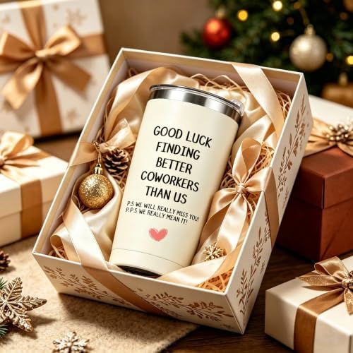 Coworker Leaving Gifts for Women - Farewell, Going Away Gift for Coworker, New Job, Goodbye, Good Luck Gifts for Colleagues, Boss - 20oz Good Luck Finding Better Coworkers Stainless Steel Tumbler - Image 3