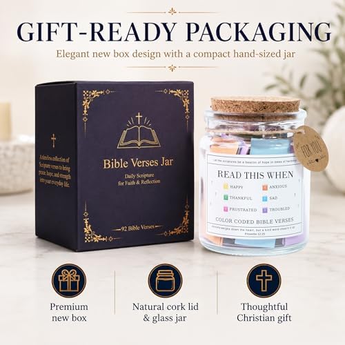 Read This When Bible Verses Jar – Birthday Gifts for Women, Christian Gifts for Women, Graduations Gift for Her, Gift for Mom from Daughter - Image 4