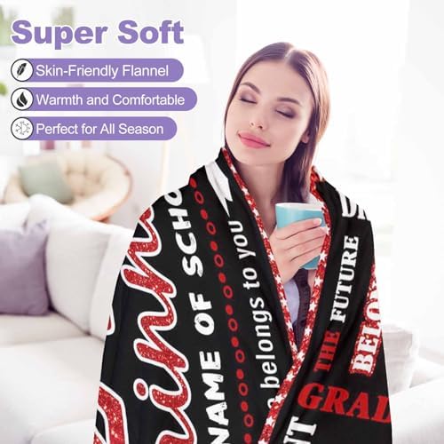 Class of 2024 Gifts Soft Using My Own Photos Personalized Blanket with Pictures Graduation Gifts for Best Friends, Personalized Graduation 2024 Blanket Blanket Customized 43x56inch - Image 7