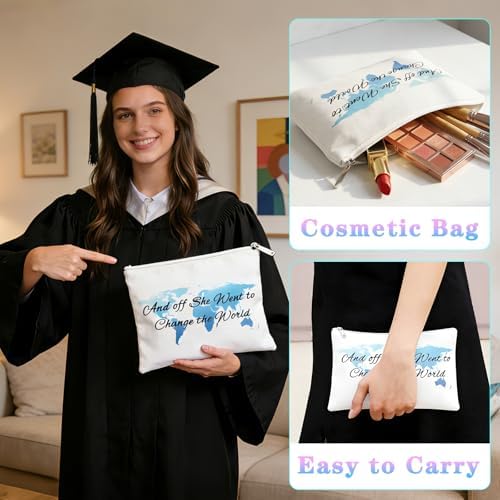 Graduation Gift for Her 2026, High School College Graduation Gifts for Women, Funny Class of 2026 Gifts Tumbler Set, Makeup Bag, Metal Bookmark, Bracelet, PHD Graduation Gift for Daughter Grad Gifts - Image 5