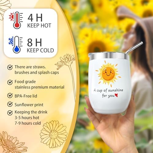 Spa Gift Baskets for Women, Mothers Day Gifts for Mom Wife Her Sister Friend, Sending Sunshine Sunflower Self Care, Thank You, Get Well Soon Gift for Women After Surgery, Teacher Appreciation Gift - Image 4