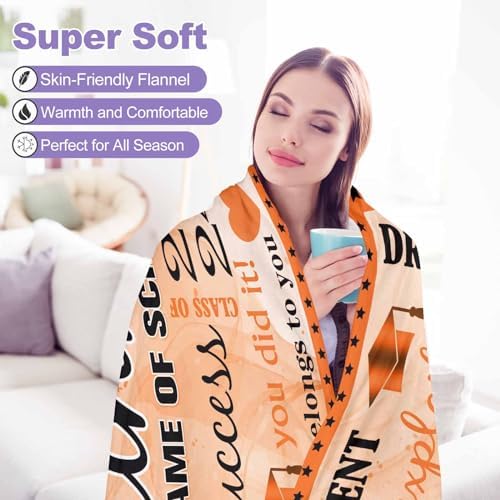 Funny Graduation Gift Customized Blanket Junior H Blanket Graduation Gifts for Girls/Boys Personalized Blankets Personalized Senior Class of 2024 Blankets with Photo and Name 80x70inch - Image 7