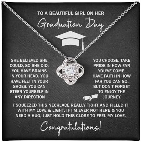2025 Graduation Gifts for Her | Inspirational Graduation Necklace with Message Card & Gift Box | Jewelry for Women, Daughter, Girlfriend, Sister, Classmate | High School & College Grad Gift by FGFamilyGiftMall