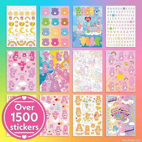 Horizon Group USA Sticker Book, Care Bears, 1500+ Stickers - Image 3