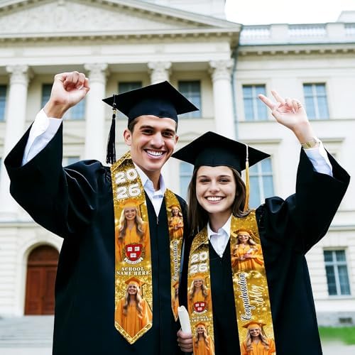 D-Story RN Graduation Stole Custom Nursing Stole Registered Nurse BSN MSN Graduation Sash Class of 2026 - Image 4