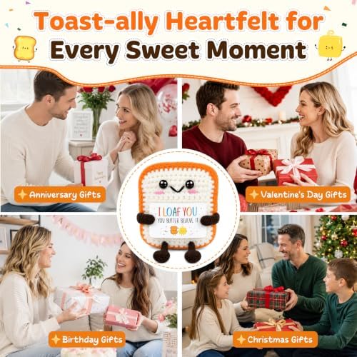 OASSIE Anniversary Wedding Gifts for Women Men - Positive Crochet Toast - Image 6