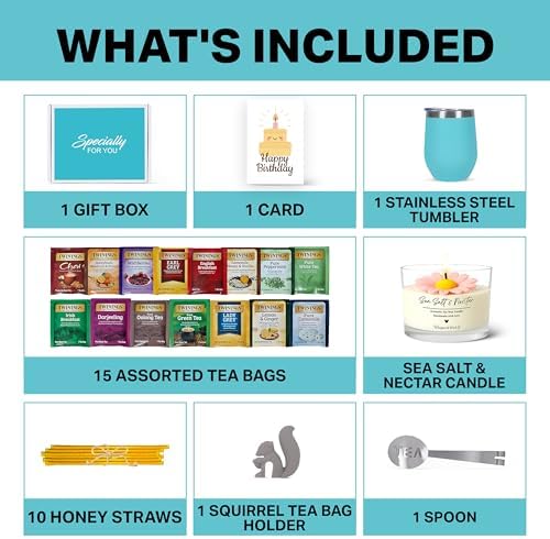 Birthday Gift Set with Stainless Tumbler, Teal - Image 2