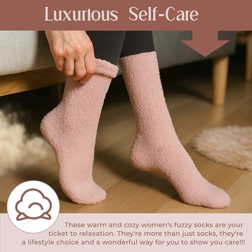Coral Fleece Cloud Fuzzy Socks for Women Ultra-Soft Gifts for Women - Image 4