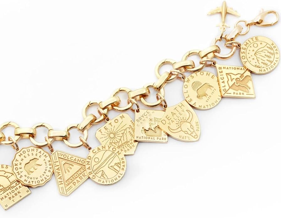 Jet Set Candy National Park Souvenir Travel Charms Gold Vermeil