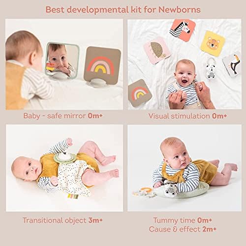 Taf Toys Newborn Developmental Toy Kit, Perfect for Boys and Girls, Includes 12 Essential Boy and Girl Toys for Learning and Stimulation, Ideal New Baby Gift Basket - Image 5