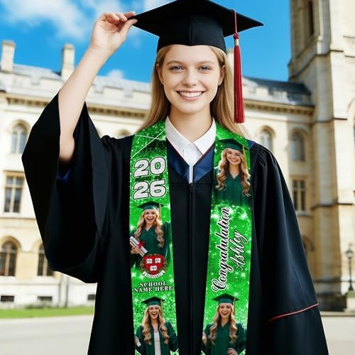 D-Story RN Graduation Stole Custom Nursing Stole Registered Nurse BSN MSN Graduation Sash Class of 2026 - Image 5