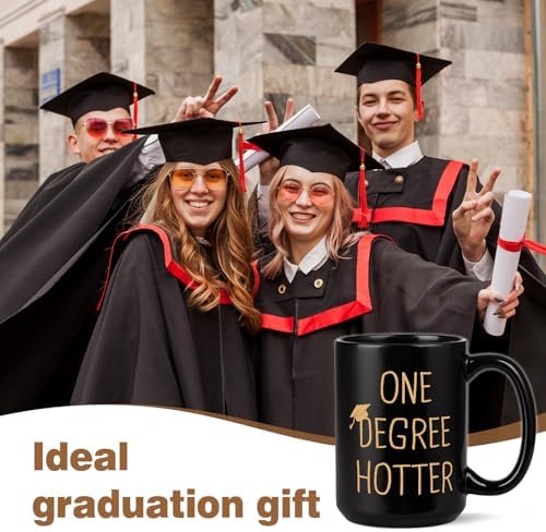 Petalsun Graduation Gift for Her, Him - 15oz Ceramic One Degree Hotter Mug - Image 2