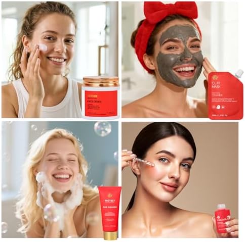 Gifts for Women, 32 Pcs Rose Spa Gifts Basket, Hydrating Face Skin Care Set - Image 7