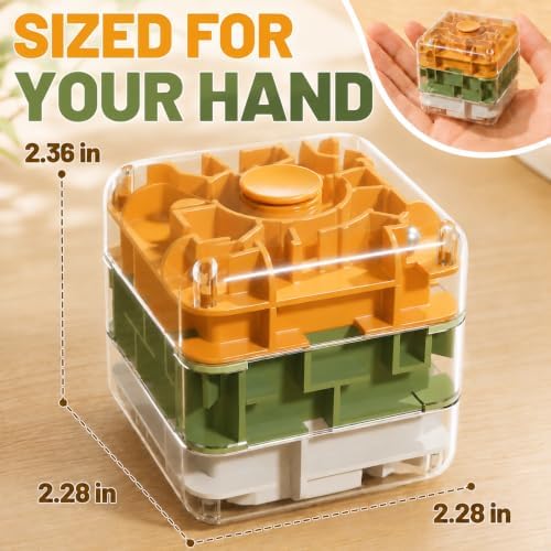3 Layer 2 in 1 3D Rolling Ball Maze Cube, Fidget Kids Toys - Image 6