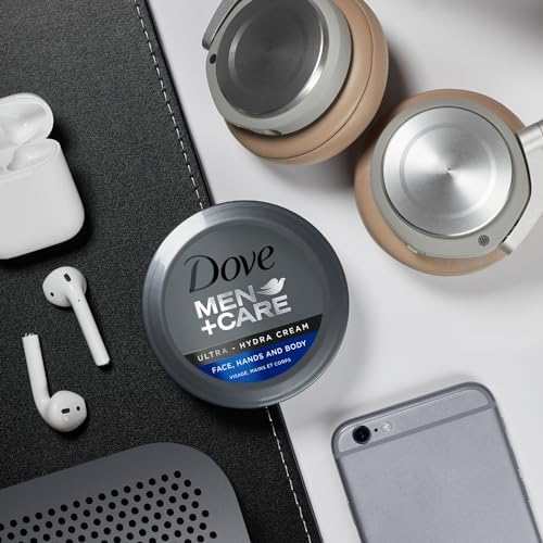 Dove Men+Care Ultra Hydra Cream - Dove Lotion, 3-In-1 Advanced Skin Care for Men, Face Cream, Hand Cream, and Body Lotion for Extremely Dry Skin, All Skin Types, 5.07 Fl Oz (Pack of 12) - Image 3