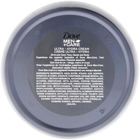 Dove Men+Care Ultra Hydra Cream, Face, Hands and Body care, All Skin Types, 5.07 Oz - Image 2