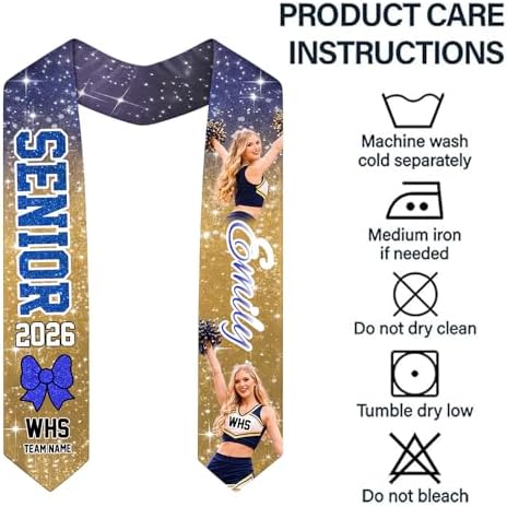 Nani Personalized Class of 2026 Graduation Sash, Custom Graduate & Soccer Stole, Gift for Him, Her, Senior Graduation - Image 3