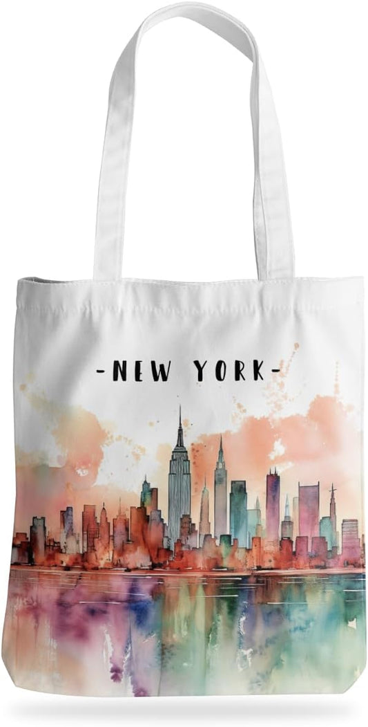 Jeilink New York Souvenirs and Gifts Beach Weekender Tote Travel Reusable Grocery Bags Girls Trip