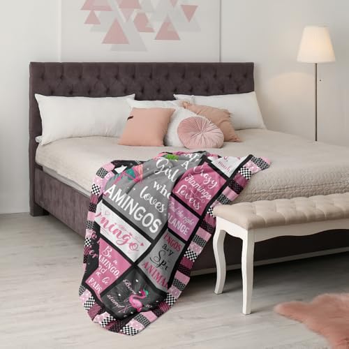 Flamingo Gifts Blanket 50"x40", Pink Flamingo Gifts for Women Girl Unique, Flamingos Decor, Christmas Birthday Gift Ideas for Flamingos Lovers - Image 6