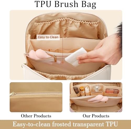 Initial Makeup Bag Personalized Gift for Women Teen Girls - Image 7