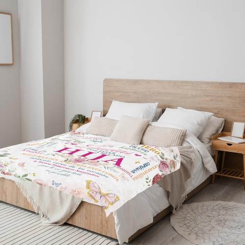 Wxiben Spanish Daughter Blanket Gifts - Regalos para Hija Daughter’s Gifts from Dad Mom Regalo De Mamá para Hija Regalo De Cumpleaños Navidad Hija Daughter in Spanish Throw Blanket for Couch 60x50in - Image 4