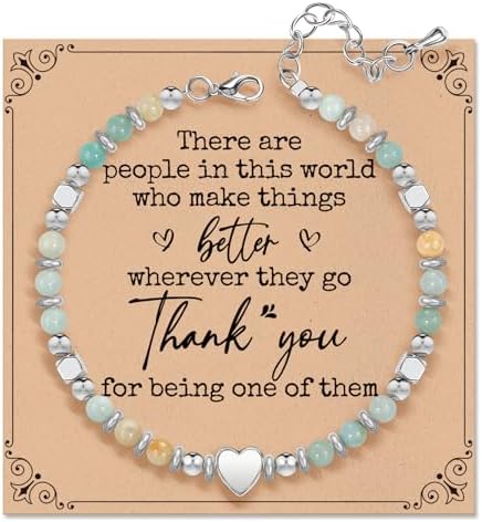 Inspirational Gifts Bracelets for Women, Healing Natural Stone Bracelets by ZOKCC