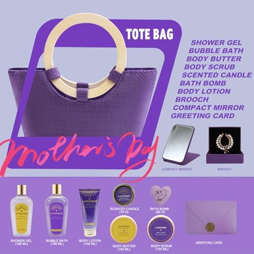Spa Luxetique New Lavender 11pc Gift Baskets Birthday Gifts for Women - Image 2