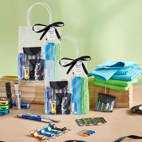 60PCS Baby Shower Prizes for Men 6 Set with Cleaning Cloth Bottle Opener Screwdriver Tape Measuring Keychain Multi Tool Pen Gift Bag Baby Shower Game Prizes for Winner Bachelor Party - Image 2